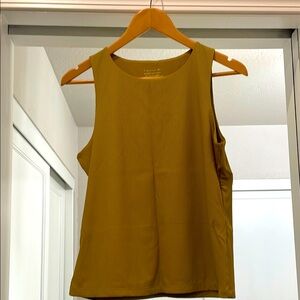 Tahari Yellow Sleeveless Tank Top, Never Worn